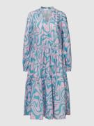 Midi-jurk in laagjeslook, model 'Swirl Dress'
