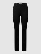 High rise skinny fit jeans met stretch