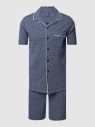 Pyjama met all-over motief, model 'PIPING'