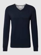 Gebreide pullover met V-hals