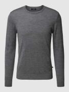 Gebreide pullover van lanawol, model 'Margrate Merino'