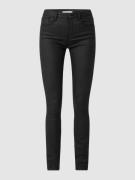 Super slim fit high waist jeans met stretch, model 'Celia'