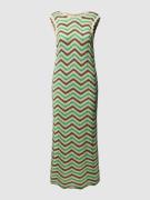 Gebreide jurk van puur katoen met zigzagmotief