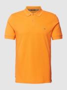 Slim fit poloshirt in effen design