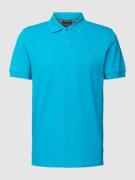 Slim fit poloshirt in effen design