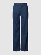 Jeans met knoop- en ritssluiting, model 'AUDREY'
