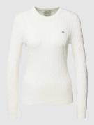 Gebreide pullover met labeldetail