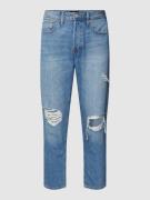 Korte jeans met labelpatch, model 'FRANK'