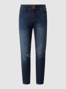 Skinny fit jeans met labelpatch achter