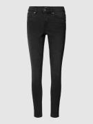 Skinny fit jeans met labelpatch, model 'WAUW'