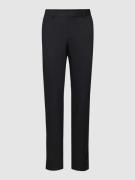 Slim fit pantalon met scheerwol, model 'Hesten'