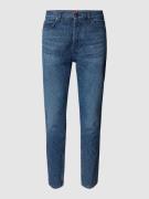 Jeans met labelpatch, model 'Hugo'