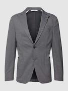 Slim fit 2-knoops colbert met broche, model 'Seba'