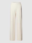 Stoffen broek met vaste persplooien, model 'ELAINE'