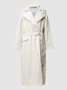 Trenchcoat met strikceintuur, model 'GLOSSY'