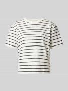 T-shirt in gebreide look met streepmotief