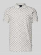 Regular fit poloshirt met all-over logoprint, model 'Paigam'