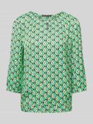 Blouse met all-over print