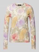 Shirt met lange mouwen en all-over bloemenprint, model 'SHAVONNE'