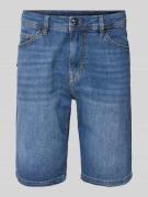 Regular fit korte jeans met siernaden, model 'Fortress'
