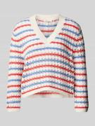 Gebreide pullover met V-hals