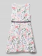 Mini-jurk met bloemenmotief
