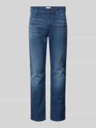 Slim fit jeans met labelpatch, model 'VEGAS'
