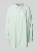 Oversized blouse met platte kraag, model 'THYRA'