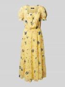 Midi-jurk met bloemenmotief, model 'RASTUNETTE'