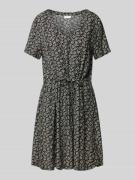 Mini-jurk met strikceintuur, model 'LISE'