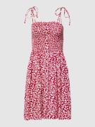 Mini-jurk van viscose met all-over motief, model 'Nova'