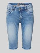 Korte slim fit jeans in 5-pocketmodel, model 'MELODY'