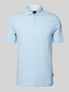 Slim fit poloshirt in effen design