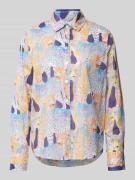 Blouse met all-over motiefprint