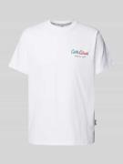 T-shirt met labelprint