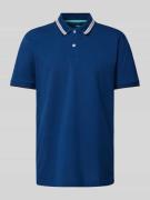 Regular fit poloshirt met contraststrepen