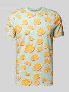 T-shirt met all-over motief