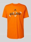T-shirt met labelprint, model 'HOLLAND'