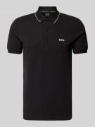 Regular fit poloshirt met labelstitching, model 'Paule'