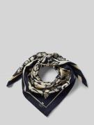 Zijden sjaal met labelprint, model 'ONESTO'