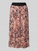 Midirok met bloemenmotief, model 'Vapliso'