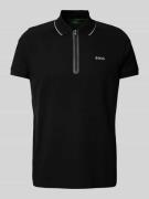 Regular fit poloshirt met structuurmotief, model 'Philix'