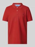 Regular fit poloshirt met labelstitching