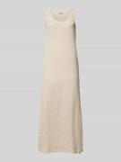 Maxi-jurk met ronde hals, model 'ZIG ZAG'