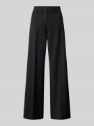 Wide leg stoffen broek met persplooien, model 'VISIVO'