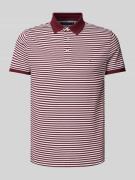 Slim fit poloshirt met logostitching