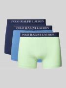 Boxershort met elastische band met label in een set van 3 stuks, model...