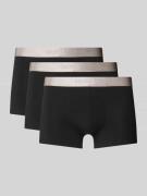 Boxershort met band met label in een set van 3 stuks