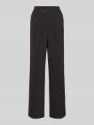 Regular fit stoffen broek met persplooien, model 'AMELIE'