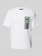 T-shirt met labelprint, model 'MK BEACON'